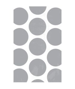 Papirposer med sølv cirkler 