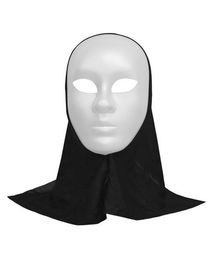 Hvid maske med hætte