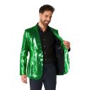 Grøn paillet jakke