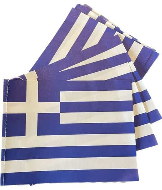Flagguirlande Grækenland - Fragt fra kun 39 kr. - Fest & Farver
