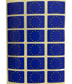 EU flag stickers