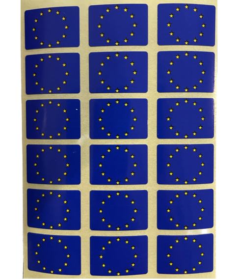 EU flag stickers