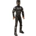 Black Panther kostume med muskel jumpsuit til drenge.