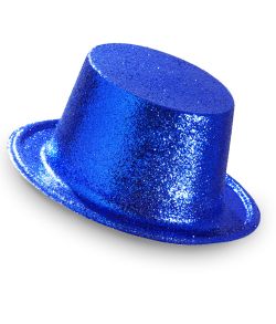 Blå glimmer høj hat