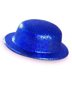 Blå glimmer bowlerhat