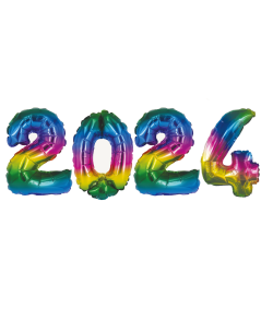 2024 rainbow Folieballoner