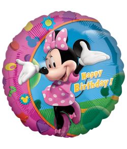 Minnie Happy Birthday folieballon, 43 cm