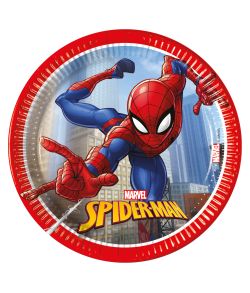 Spiderman paptallerkner 20 cm