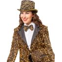 Høj hat med guld pailletter, luxe