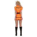Guilty inmate kostume, orange fangekjole.