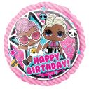 LOL Glam Happy Birthday folieballon, 43 cm