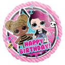 LOL Glam Happy Birthday folieballon, 43 cm