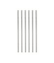 Sølv papirsugerør, 20 stk.