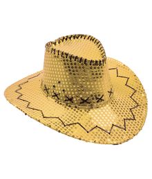 Guld paillet cowboyhat