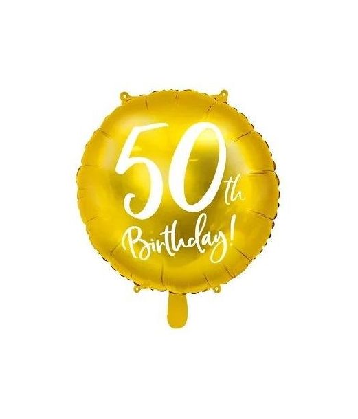 Flot 50 års folieballon