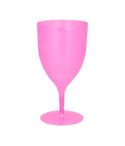Pink vinglas til polterabend.
