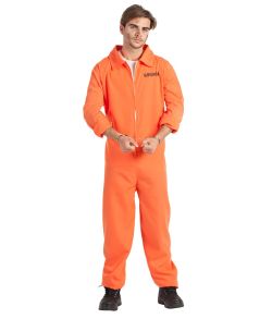 Orange fangedragt kostume
