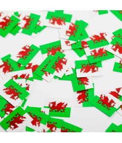 Flag konfetti Wales 150 stk