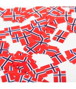 Flag konfetti Norge 150 stk
