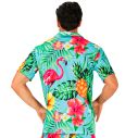 Lyseblå hawaii skjorte
