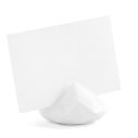 Hvid diamant bordkortholder, 10 stk