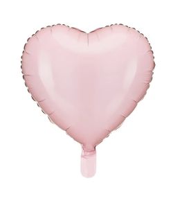 Lyserød hjerte folieballon, 45 cm