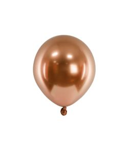 Kobber glossy ballon, 50 stk