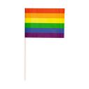 Regnbue flag på pind 20x30 cm