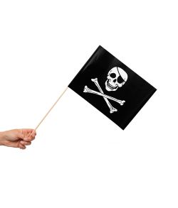 Pirat flag på pind 20x30 cm