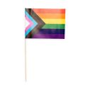 LGBTQ+ flag på pind 20x30 cm