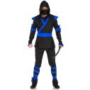 Ninja Assassin kostume, blå