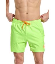 Neon lime badeshorts