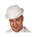 Hvid bowlerhat