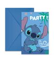 Stitch & Angel invitationer, 6 stk
