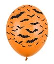 Orange balloner med flagermus 6 stk