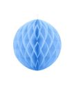 Lyseblå papirvæv kugle 10 - 40 cm