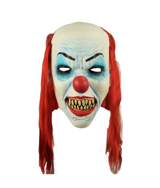 Latex Halloween Maske FAICCIA Killer Clown Maske - Latex Halloween Kostüm Pennywise Gruselmaske Pennywise Kostüm Herren