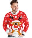 Rensdyr julesweater til mænd.