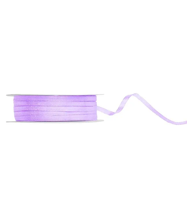 Lavendel satinbånd 3mm