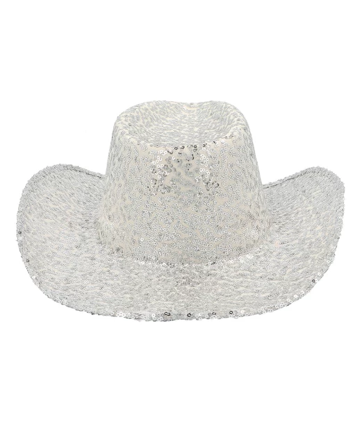 Sølv paillet Cowboyhat