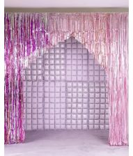 Lys lilla folie ballon backdrop 