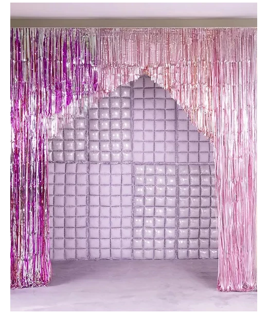 Lys lilla folie ballon backdrop 
