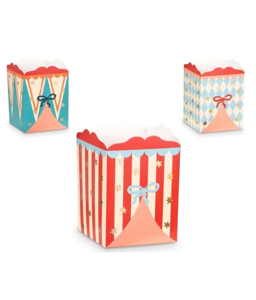 Popcornbæger Cirkus 6 stk.