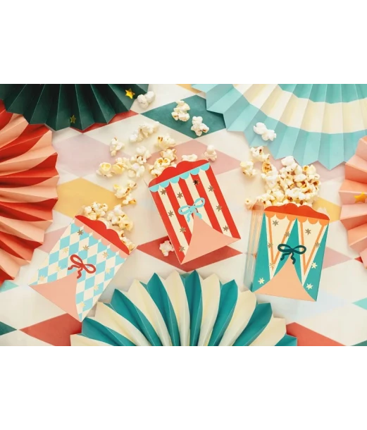 Popcornbæger Cirkus 6 stk.