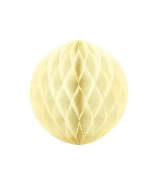 Creme papirvæv kugle 40cm