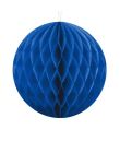 Blå papirvæv kugle 10 - 20 cm