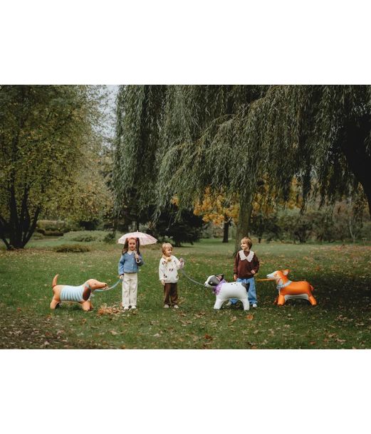 Gravhund folieballon 89x58cm
