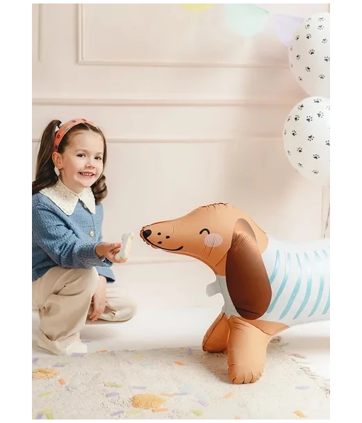 Gravhund folieballon 89x58cm