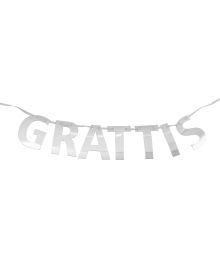 Sølv Grattis guirlande