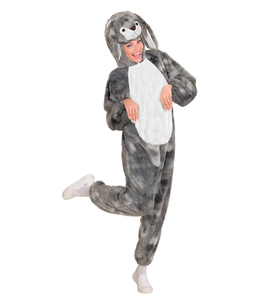 Grå kanin kostume